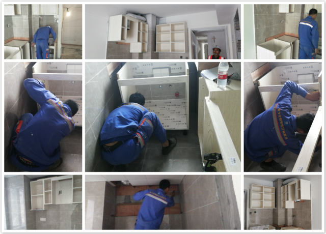 左右手和健云谷櫥柜安裝工程火熱進(jìn)行中！