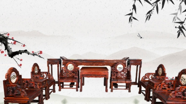 簡約新中式家具裝修，中式紅木家具具有獨特的藝術氣息