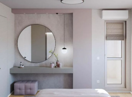 臥室梳妝臺(tái)效果圖：空間小沒(méi)關(guān)系，這些梳妝臺(tái)設(shè)計(jì)實(shí)用美觀(guān)占地少！