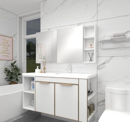 整體浴室柜定做：浴室柜經(jīng)常換？這種浴室柜耐用又好看