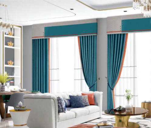 重慶窗簾市場：客廳撞色窗簾？不一樣的視覺效果