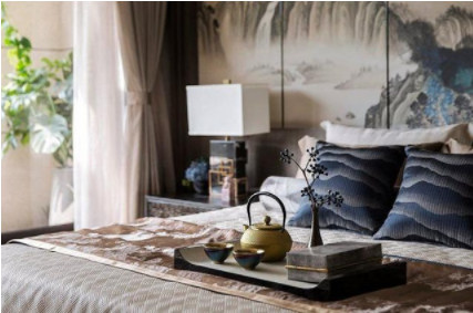 現(xiàn)代別墅設(shè)計(jì)裝修：新中式別墅設(shè)計(jì)怎么搭配窗簾色彩？