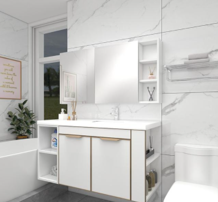 歐式實木浴室柜：浴室柜經(jīng)常換？這種浴室柜耐用又好看