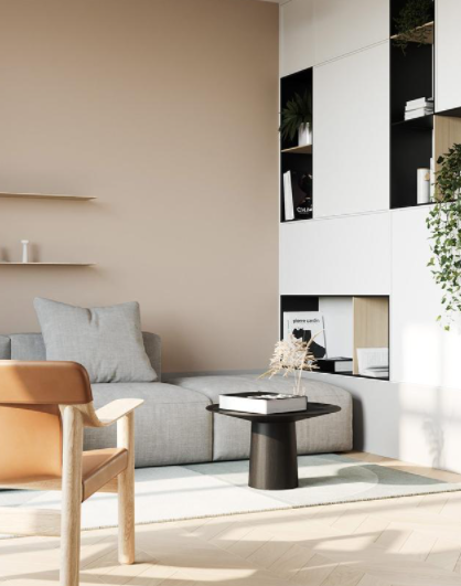 室內(nèi)裝飾設(shè)計(jì)風(fēng)格：舒適的簡約住宅，配以泥土色調(diào)的室內(nèi)裝飾