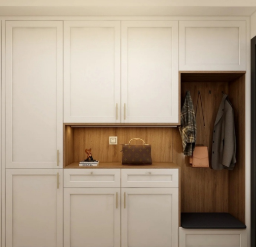 房屋裝飾效果圖，玄關(guān)柜注意的幾個(gè)細(xì)節(jié)點(diǎn)