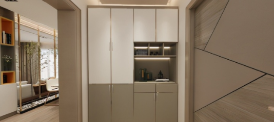 玄關(guān)效果圖設(shè)計：玄關(guān)如何設(shè)計才能不浪費(fèi)空間？