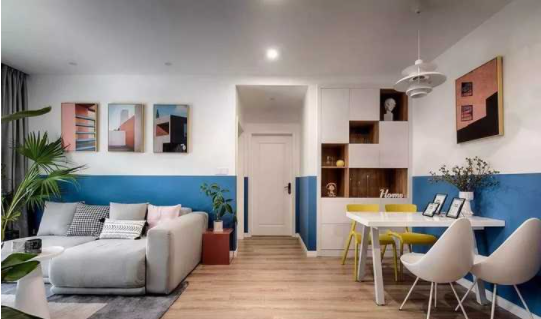 室內(nèi)中式裝修案例：簡(jiǎn)美式三居裝修案例，客廳陽(yáng)臺(tái)的收納柜好看又實(shí)用！